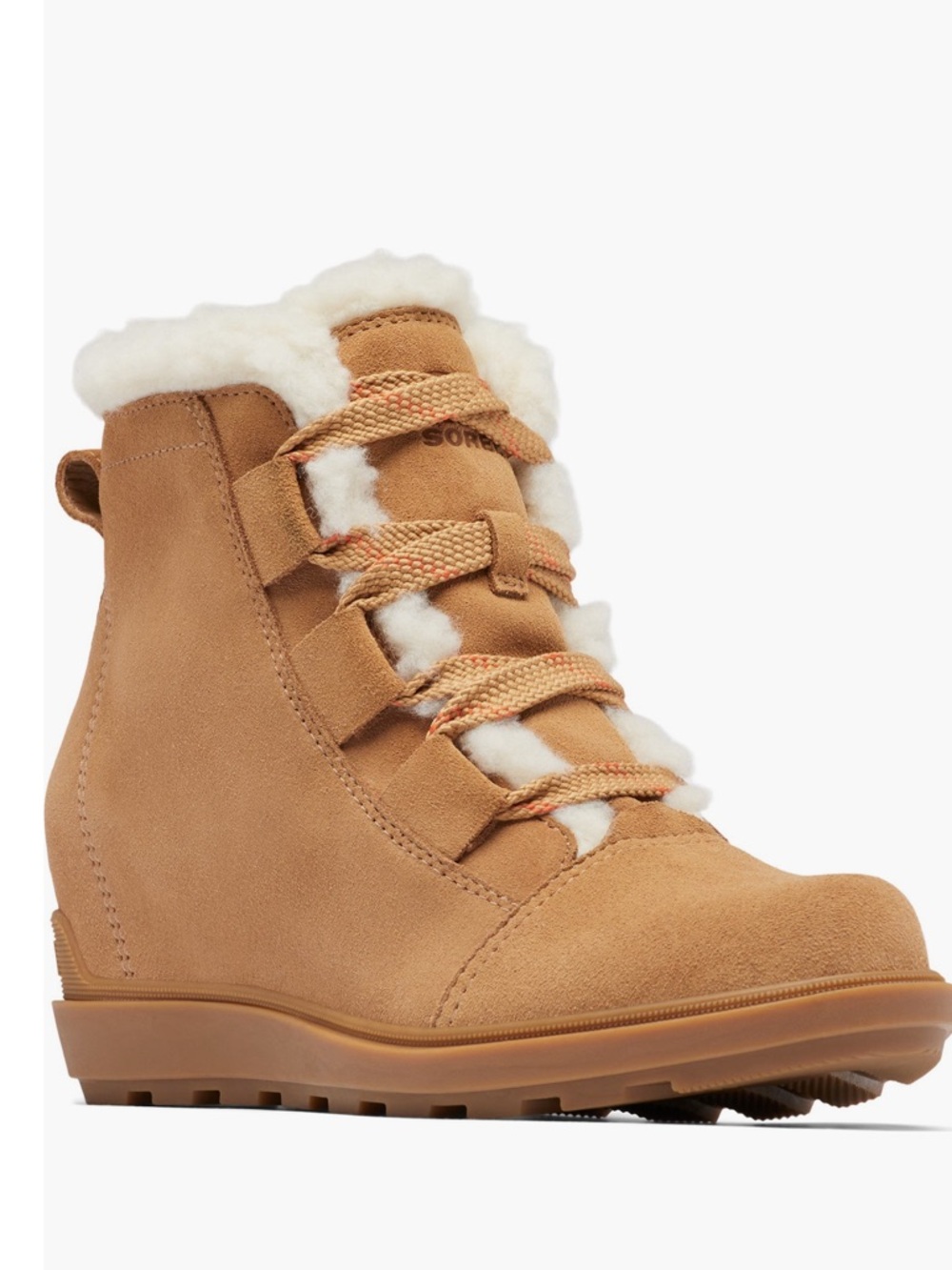 SOREL  Evie™ II Lace Up Boot Waterproof Suede Ankle Women’s Size 12 NWT - Picture 2 of 8